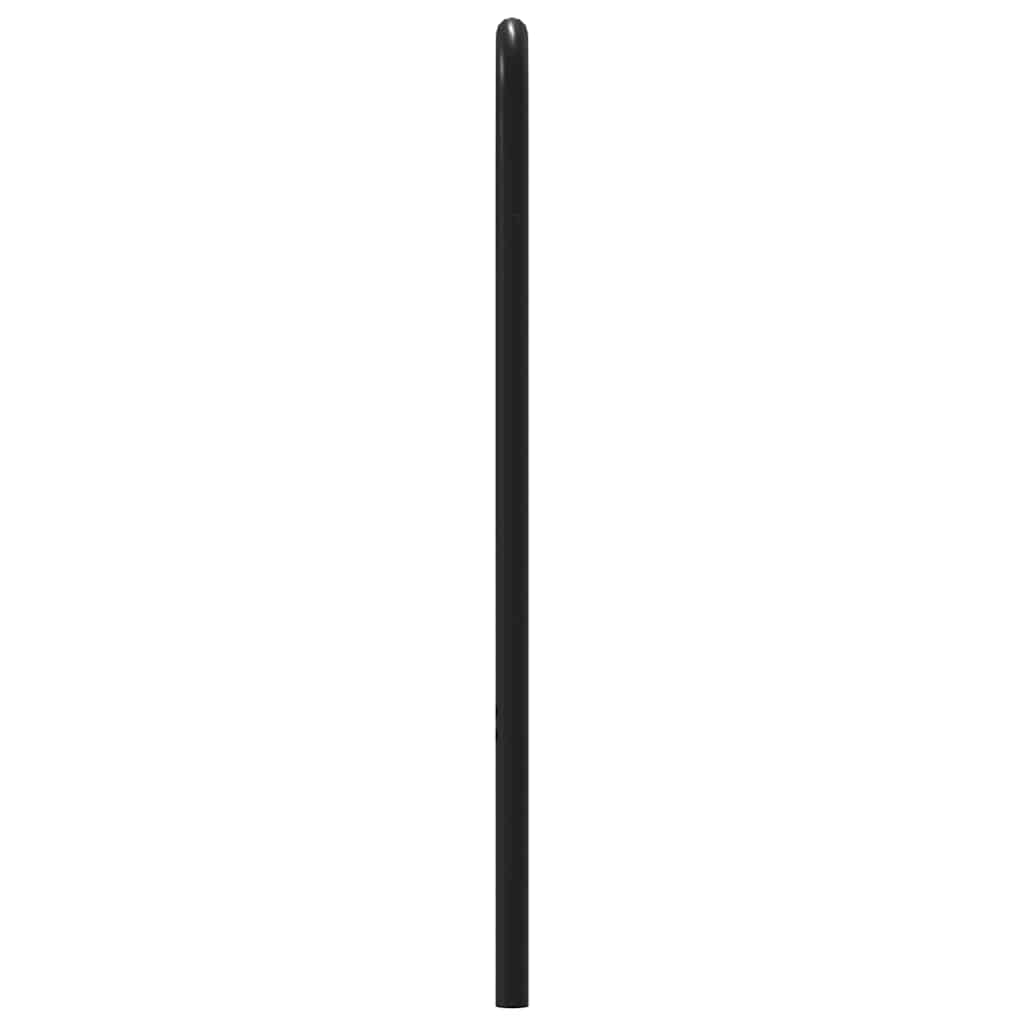 vidaXL Tăblie de pat, stejar maro, 120 cm, lemn prelucrat și oțel
