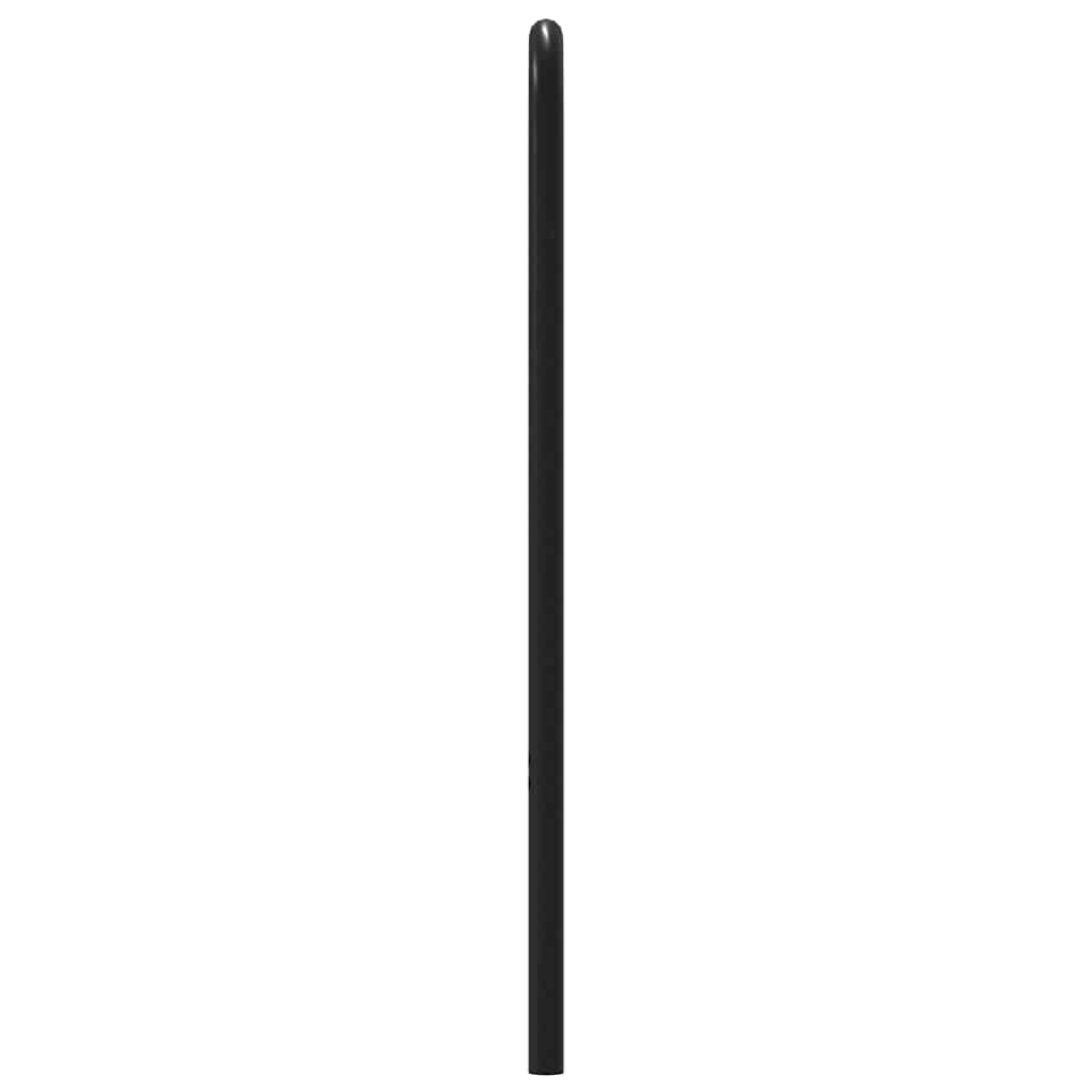 vidaXL Tăblie de pat, stejar maro, 140 cm, lemn prelucrat și oțel