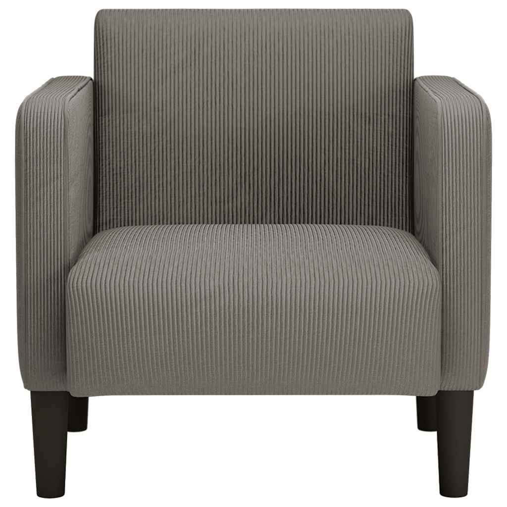 vidaXL Canapea fotoliu cu cotiere Gri deschis 54 cm țesătură velur vidaXL Canapea fotoliu cu cotiere Gri deschis 54 cm țesătură velur