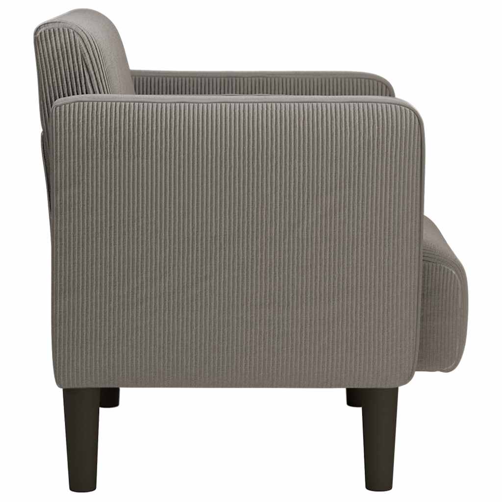 vidaXL Canapea fotoliu cu cotiere Gri deschis 54 cm țesătură velur vidaXL Canapea fotoliu cu cotiere Gri deschis 54 cm țesătură velur