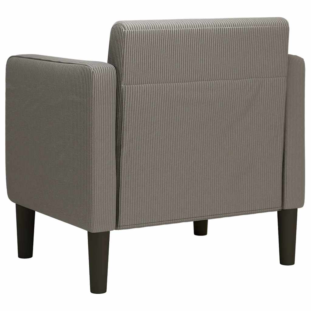 vidaXL Canapea fotoliu cu cotiere Gri deschis 54 cm țesătură velur vidaXL Canapea fotoliu cu cotiere Gri deschis 54 cm țesătură velur