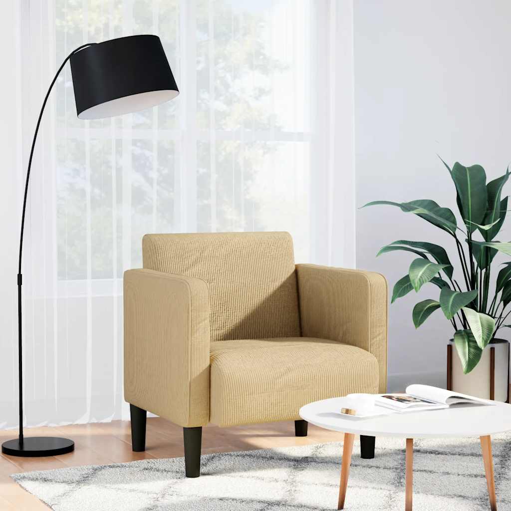 vidaXL Canapea scaun cu cotiere gri-verzui 54 cm țesătură velur vidaXL Canapea scaun cu cotiere gri-verzui 54 cm țesătură velur