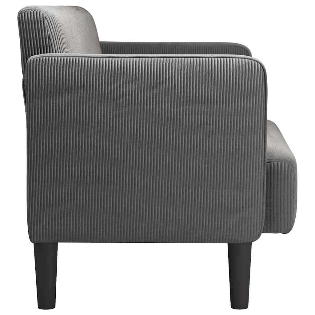 vidaXL Canapea lovesea gri închis 109 cm țesătură velur vidaXL Canapea lovesea gri închis 109 cm țesătură velur
