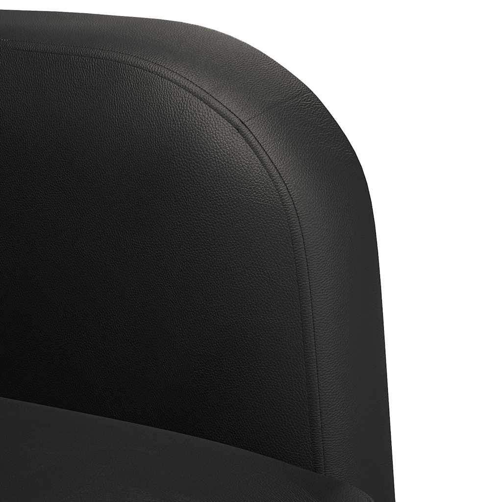 vidaXL Canapea scaun cu cotiere negru 54 cm piele artificială