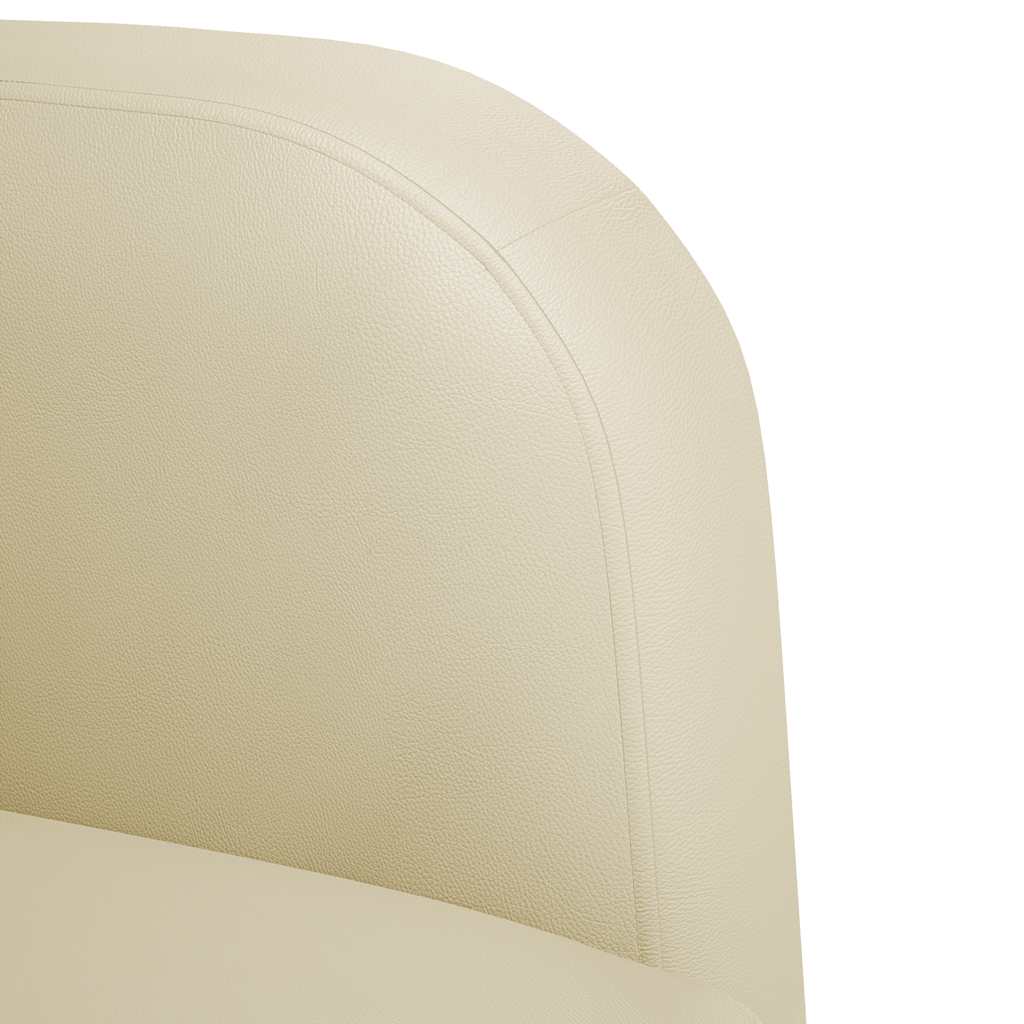 vidaXL Canapea scaun cu cotiere crem 54 cm piele artificială