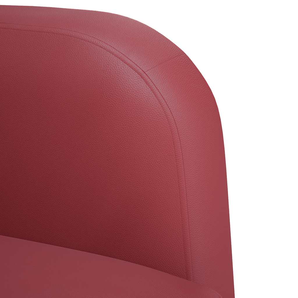 vidaXL Canapea Scaun cu cotiere Vin Roșu 54 cm piele artificială vidaXL Canapea Scaun cu cotiere Vin Roșu 54 cm piele artificială