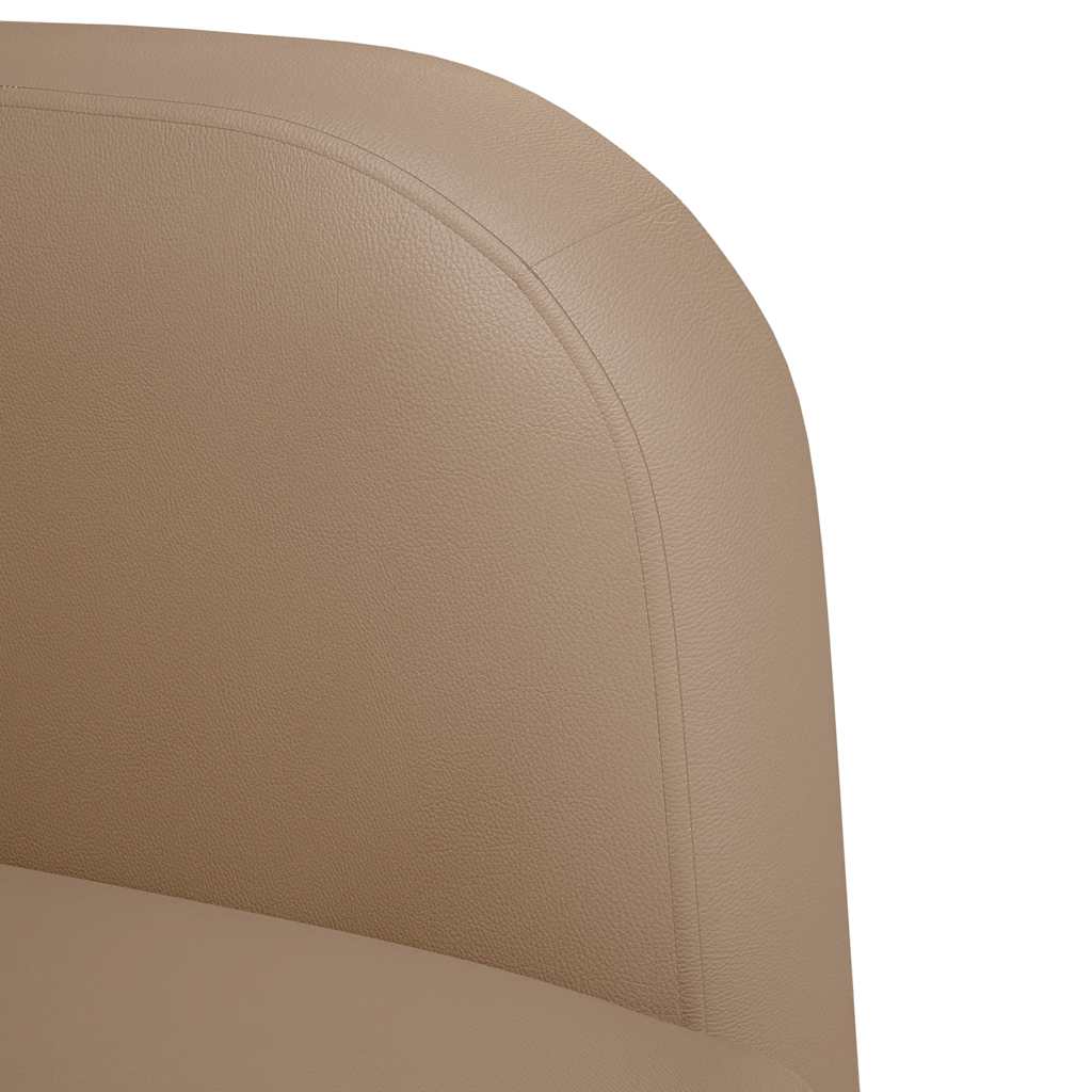 vidaXL Canapea scaun cu cotiere Cappuccino 54 cm piele artificială vidaXL Canapea scaun cu cotiere Cappuccino 54 cm piele artificială