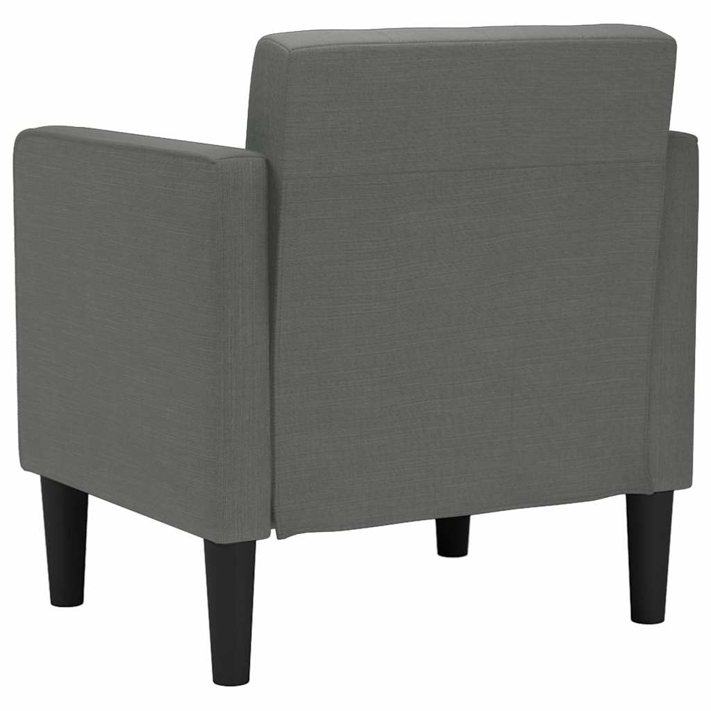 vidaXL Canapea Scaun cu cotiere Gri închis 53 cm Material
