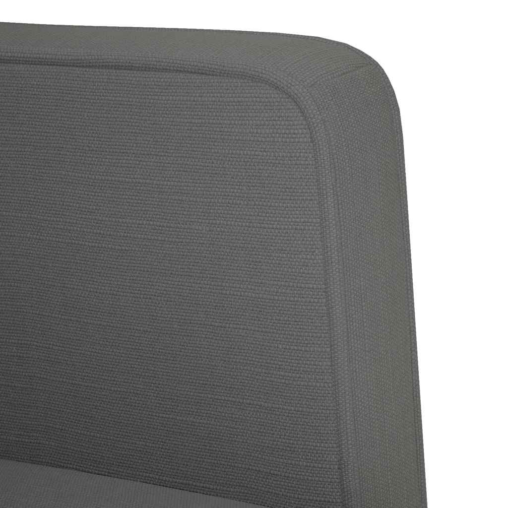 vidaXL Canapea Scaun cu cotiere Gri închis 53 cm Material