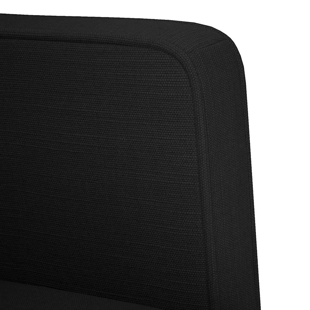 vidaXL Canapea Scaun cu cotiere, negru, 53 cm, textil vidaXL Canapea Scaun cu cotiere, negru, 53 cm, textil
