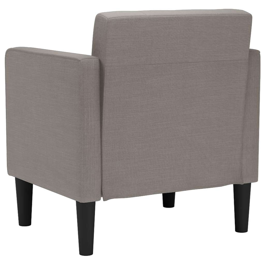 vidaXL Canapea Scaun cu cotiere, gri taupe, 53 cm, textil vidaXL Canapea Scaun cu cotiere, gri taupe, 53 cm, textil