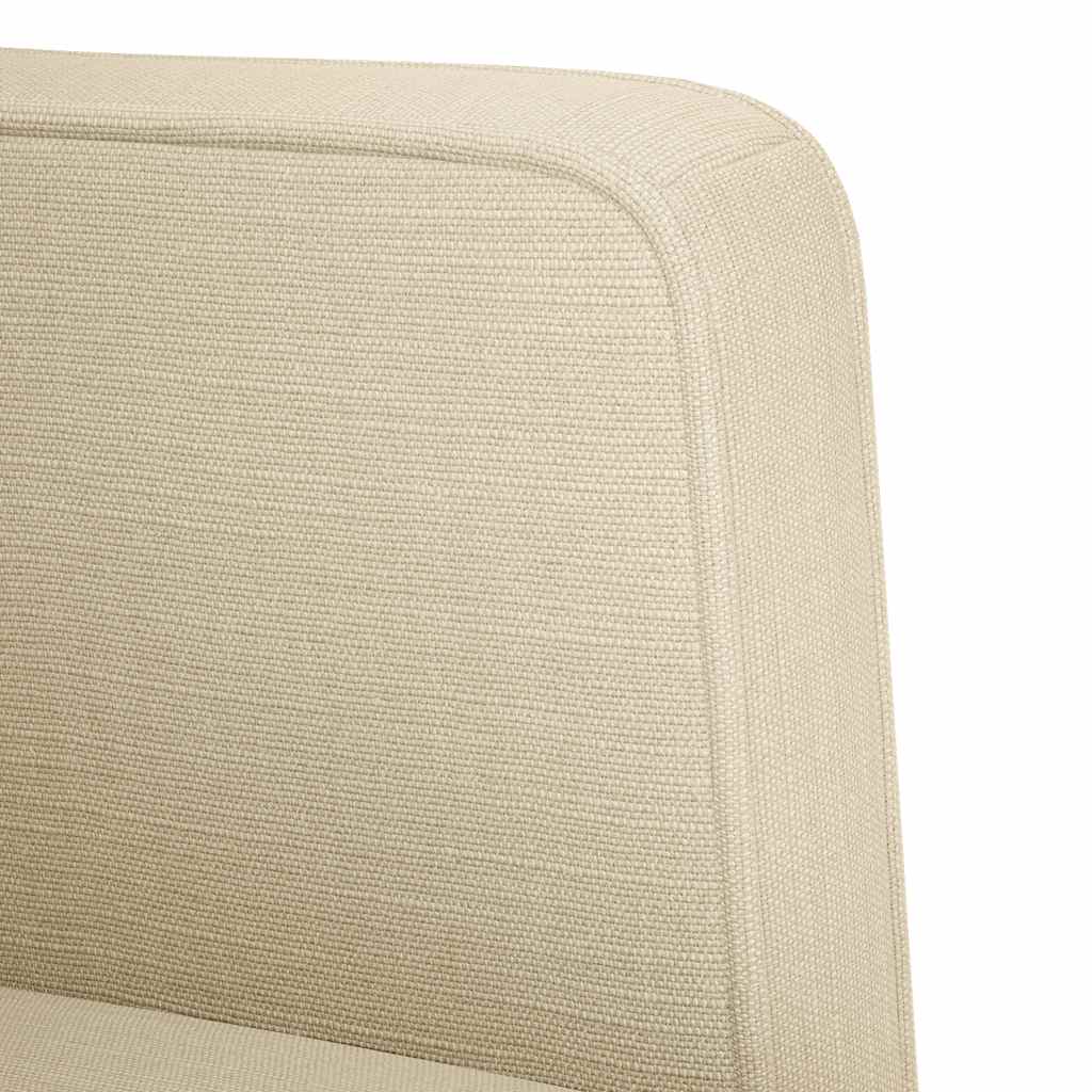 vidaXL Canapea Scaun cu cotiere, crem, 53 cm, textil