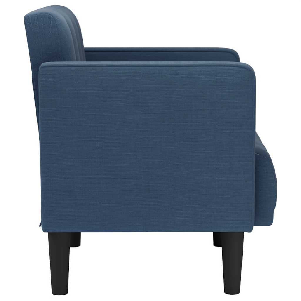 vidaXL Canapea Scaun cu cotiere, albastru, 53 cm, textil