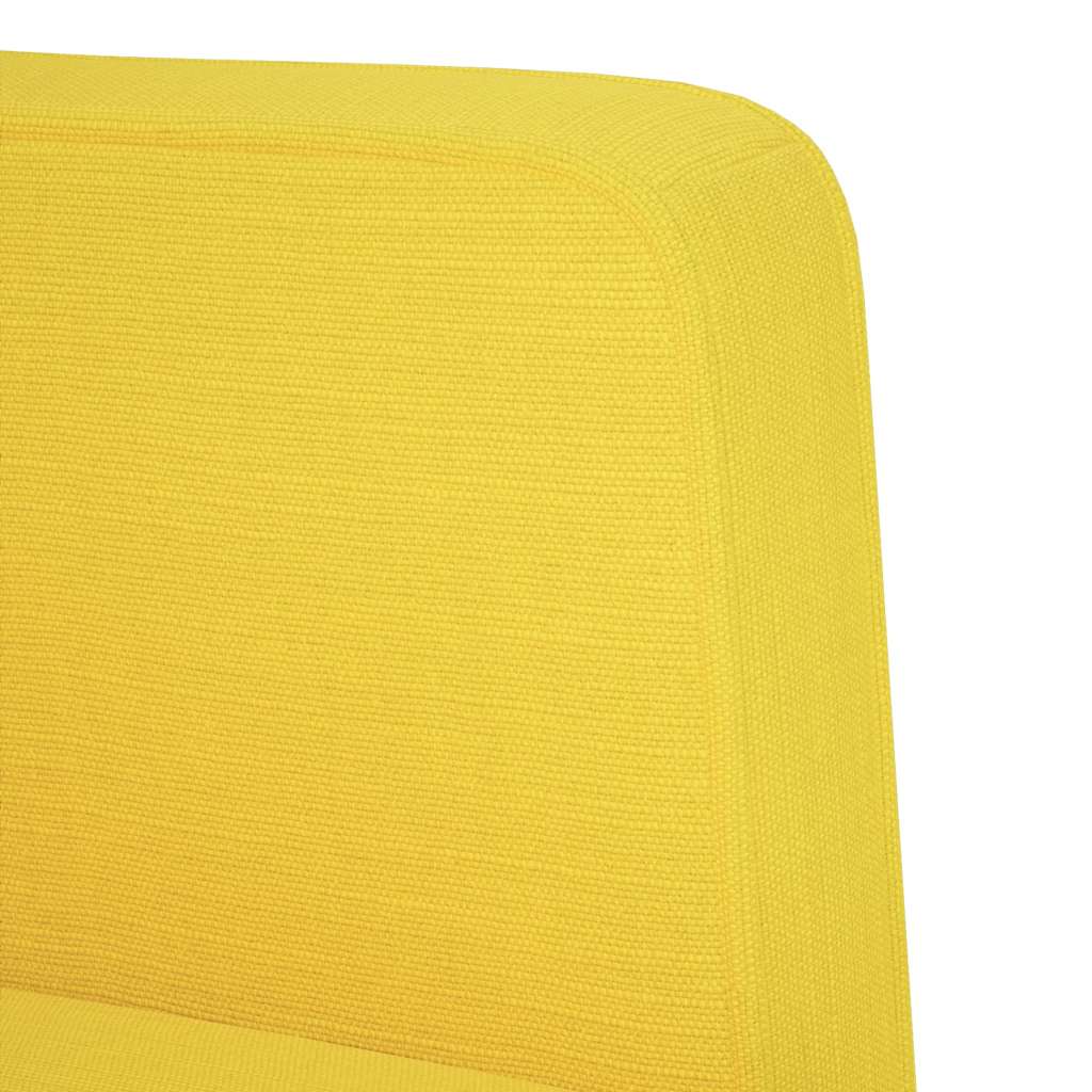 vidaXL Canapea scaun cu cotiere, galben deschis, 53 cm, textil vidaXL Canapea scaun cu cotiere, galben deschis, 53 cm, textil