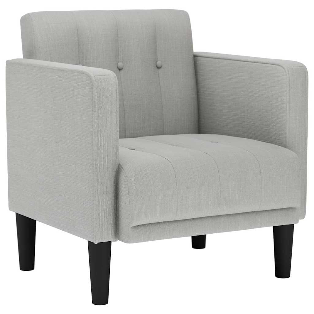 vidaXL Canapea scaun cu cotiere, gri nor, 53 cm, textil vidaXL Canapea scaun cu cotiere, gri nor, 53 cm, textil