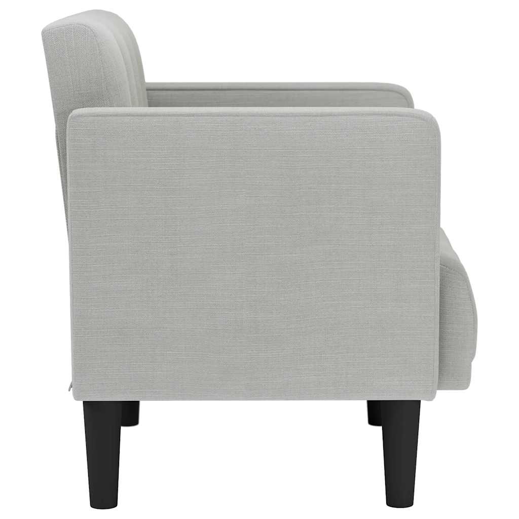 vidaXL Canapea scaun cu cotiere, gri nor, 53 cm, textil vidaXL Canapea scaun cu cotiere, gri nor, 53 cm, textil