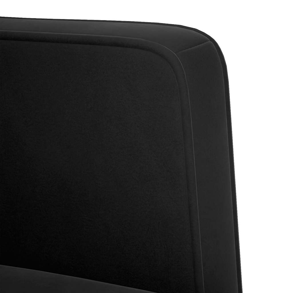 vidaXL Canapea Scaun cu cotiere, negru, 53 cm, catifea vidaXL Canapea Scaun cu cotiere, negru, 53 cm, catifea