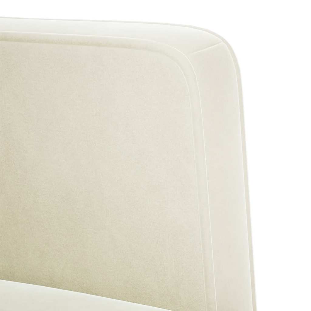 vidaXL Canapea Scaun cu cotiere, crem, 53 cm, catifea