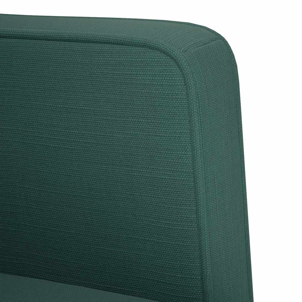 vidaXL Canapea loveseat, verde închis, 111 cm, textil