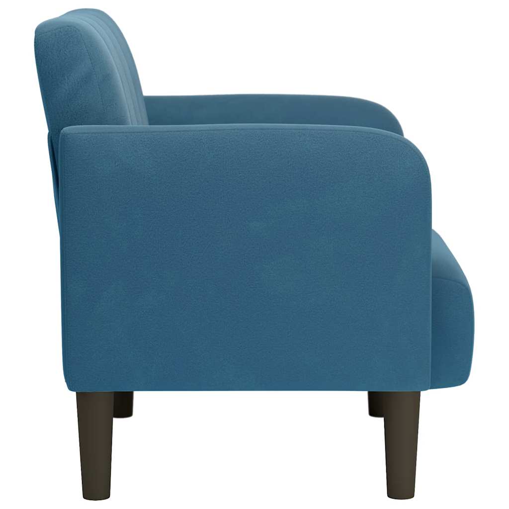 vidaXL Canapea Scaun cu cotiere, albastru, 54 cm, catifea vidaXL Canapea Scaun cu cotiere, albastru, 54 cm, catifea