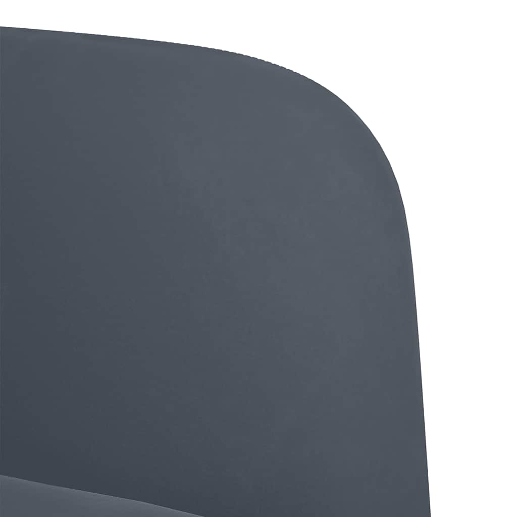 vidaXL Canapea Scaun cu cotiere Gri închis 54 cm catifea vidaXL Canapea Scaun cu cotiere Gri închis 54 cm catifea