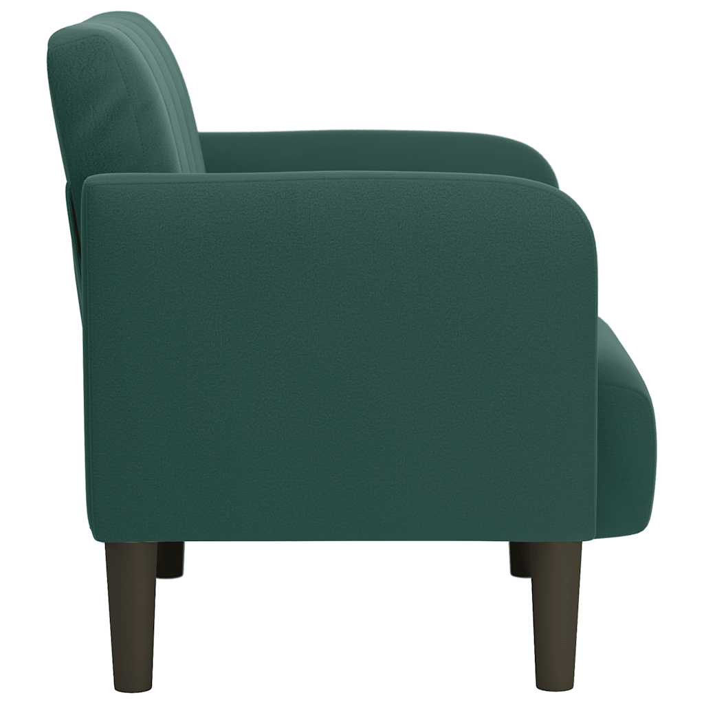 vidaXL Canapea Scaun cu cotiere Verde Inchis 54 cm Catifea vidaXL Canapea Scaun cu cotiere Verde Inchis 54 cm Catifea