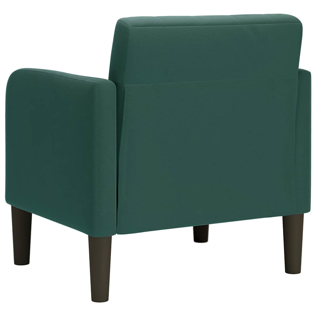 vidaXL Canapea Scaun cu cotiere Verde Inchis 54 cm Catifea vidaXL Canapea Scaun cu cotiere Verde Inchis 54 cm Catifea