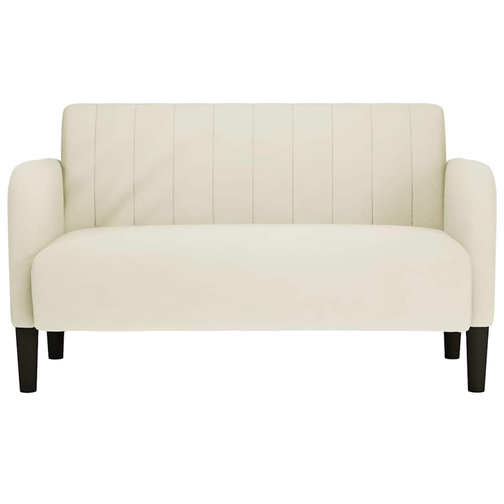 vidaXL Canapea loveseat crem 109 cm catifea
