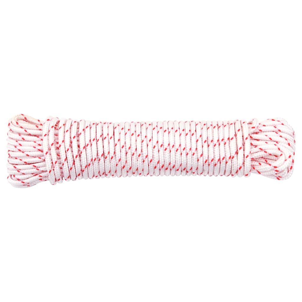 vidaXL Cablu de pornire cu tragere, alb și roșu Ø3 mm 10 m nailon vidaXL Cablu de pornire cu tragere, alb și roșu Ø3 mm 10 m nailon