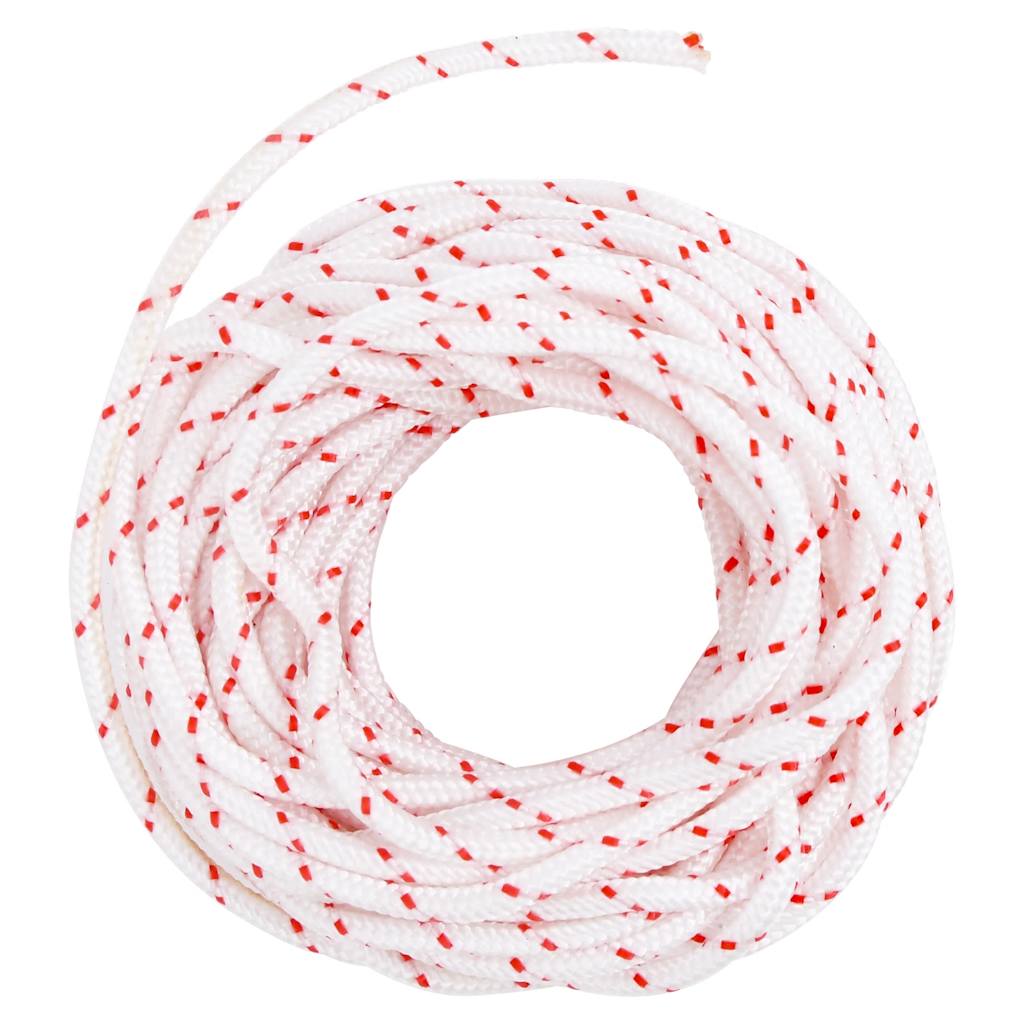 vidaXL Cablu de pornire cu tragere, alb și roșu Ø4 mm 10 m nailon vidaXL Cablu de pornire cu tragere, alb și roșu Ø4 mm 10 m nailon