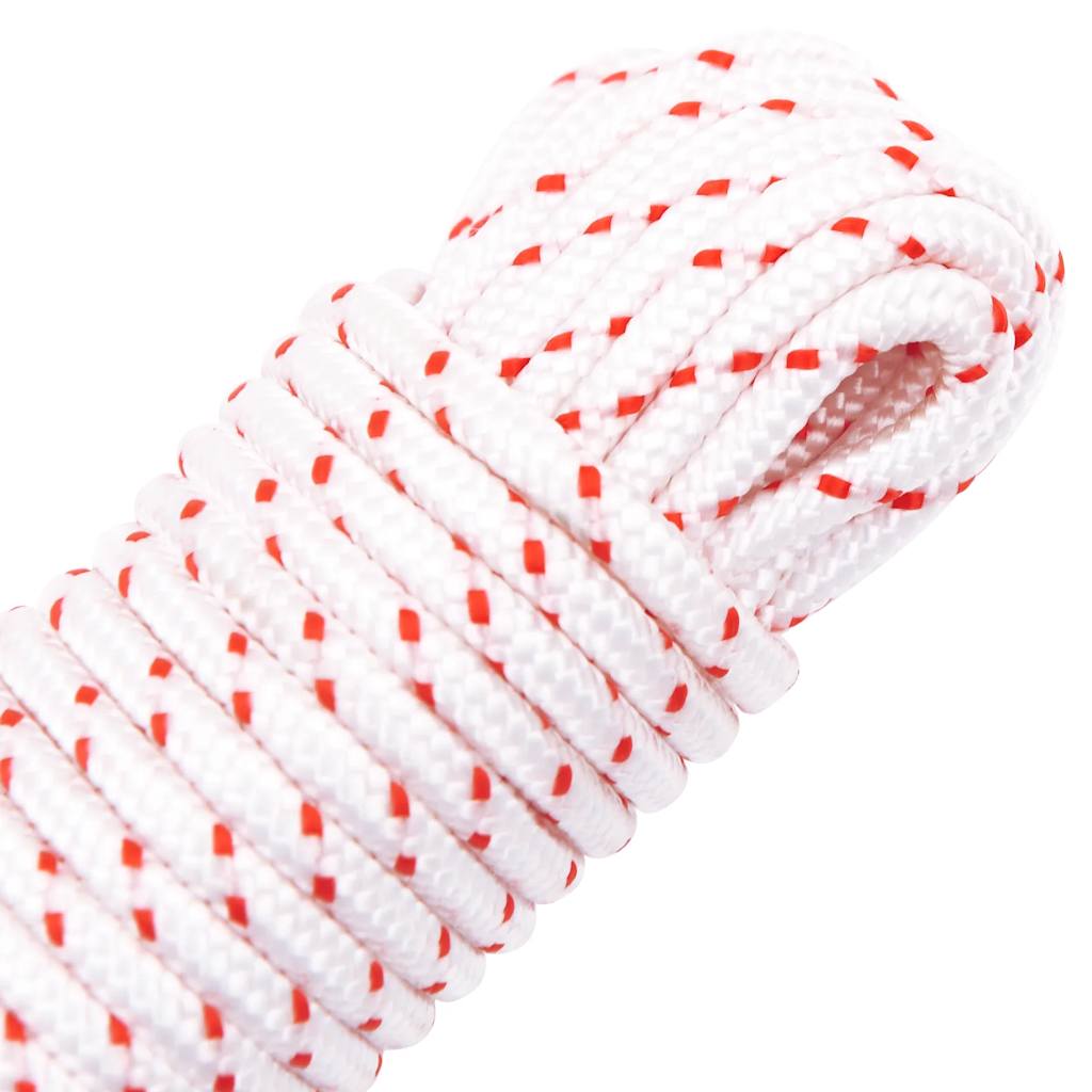 vidaXL Cablu de pornire cu tragere, alb și roșu Ø4 mm 10 m nailon vidaXL Cablu de pornire cu tragere, alb și roșu Ø4 mm 10 m nailon