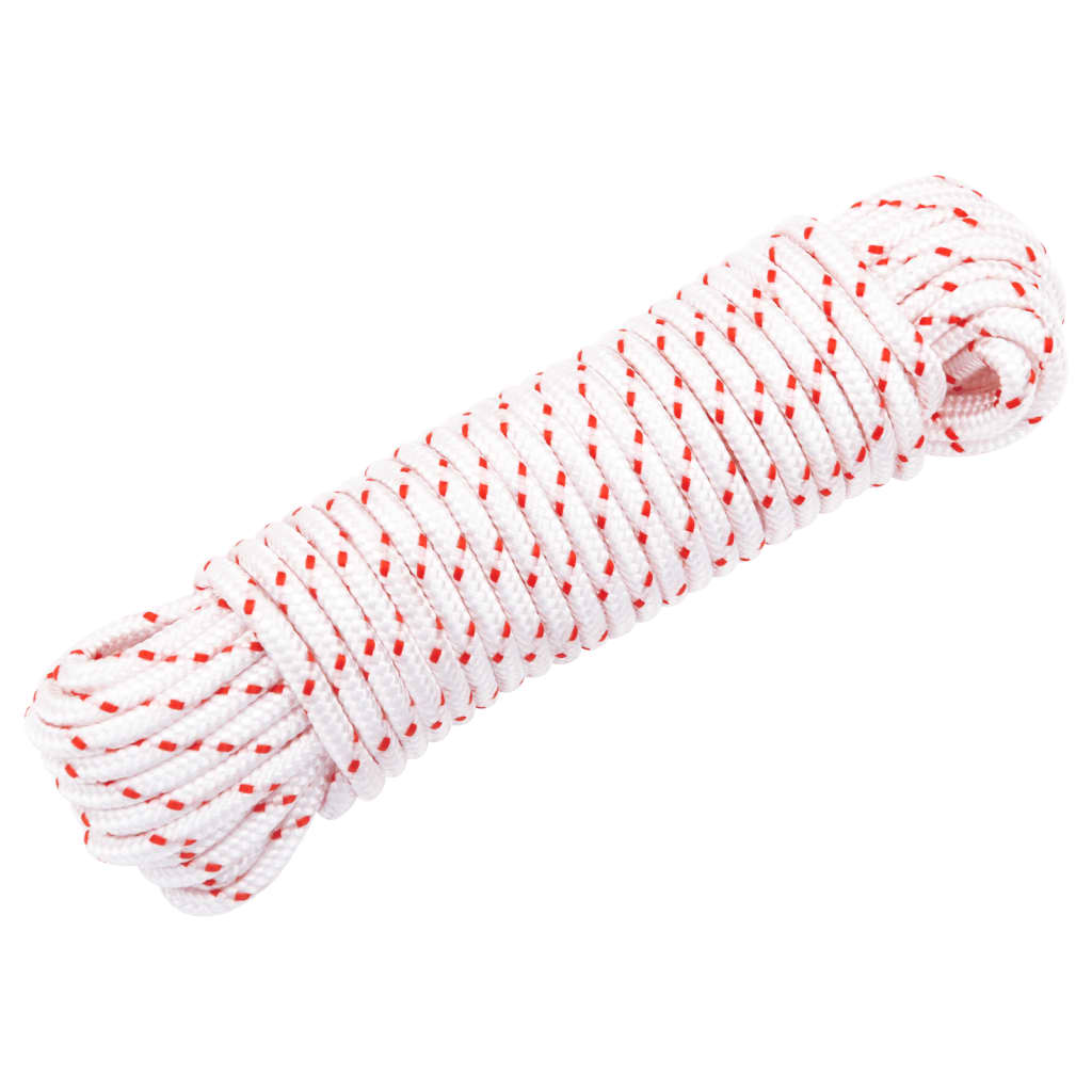 vidaXL Cablu de pornire cu tragere, alb și roșu Ø4 mm 10 m nailon vidaXL Cablu de pornire cu tragere, alb și roșu Ø4 mm 10 m nailon