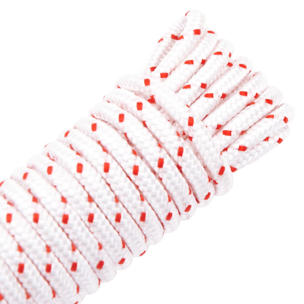 vidaXL Cablu de pornire cu tragere, alb și roșu Ø5 mm 10 m nailon vidaXL Cablu de pornire cu tragere, alb și roșu Ø5 mm 10 m nailon