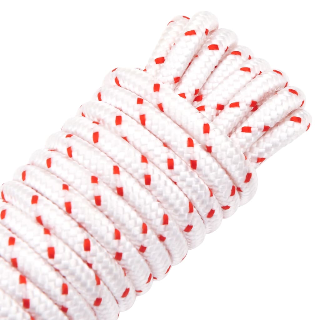 vidaXL Cablu de pornire cu tragere, alb și roșu Ø6 mm 10 m nailon vidaXL Cablu de pornire cu tragere, alb și roșu Ø6 mm 10 m nailon