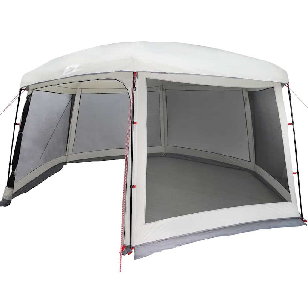 vidaXL Cort de piscină cu pereți detașabili și plasă gri 670x590 cm