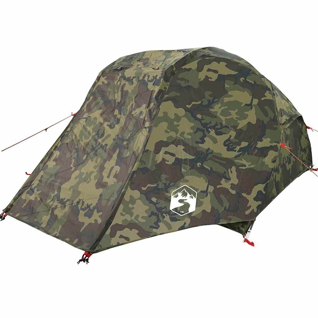 vidaXL Cort de pescuit pentru 3 persoane, camuflaj, rezistent la apă