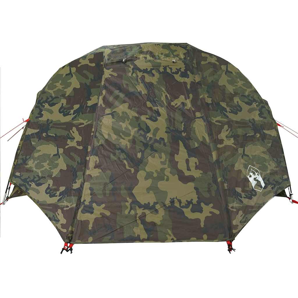 vidaXL Cort de pescuit pentru 3 persoane, camuflaj, rezistent la apă