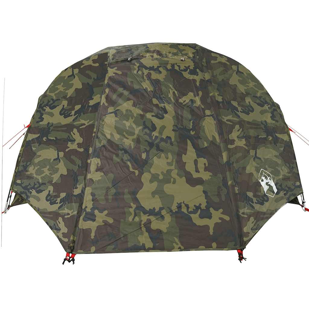 vidaXL Cort de pescuit pentru 5 persoane, camuflaj, impermeabil