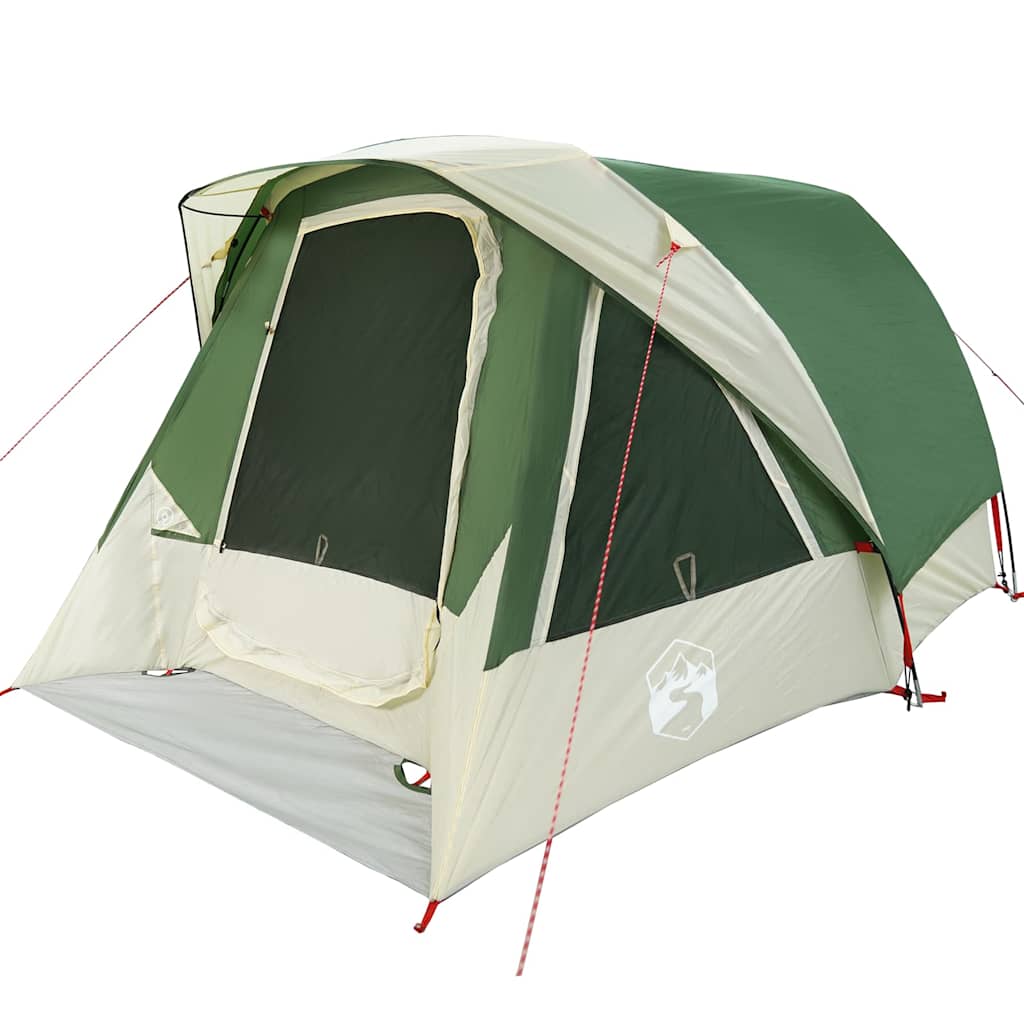 vidaXL Cort de familie pentru 6 persoane, verde, impermeabil vidaXL Cort de familie pentru 6 persoane, verde, impermeabil