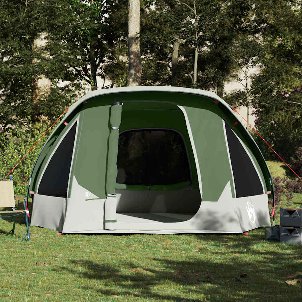 vidaXL Cort de familie pentru 6 persoane, verde, impermeabil vidaXL Cort de familie pentru 6 persoane, verde, impermeabil