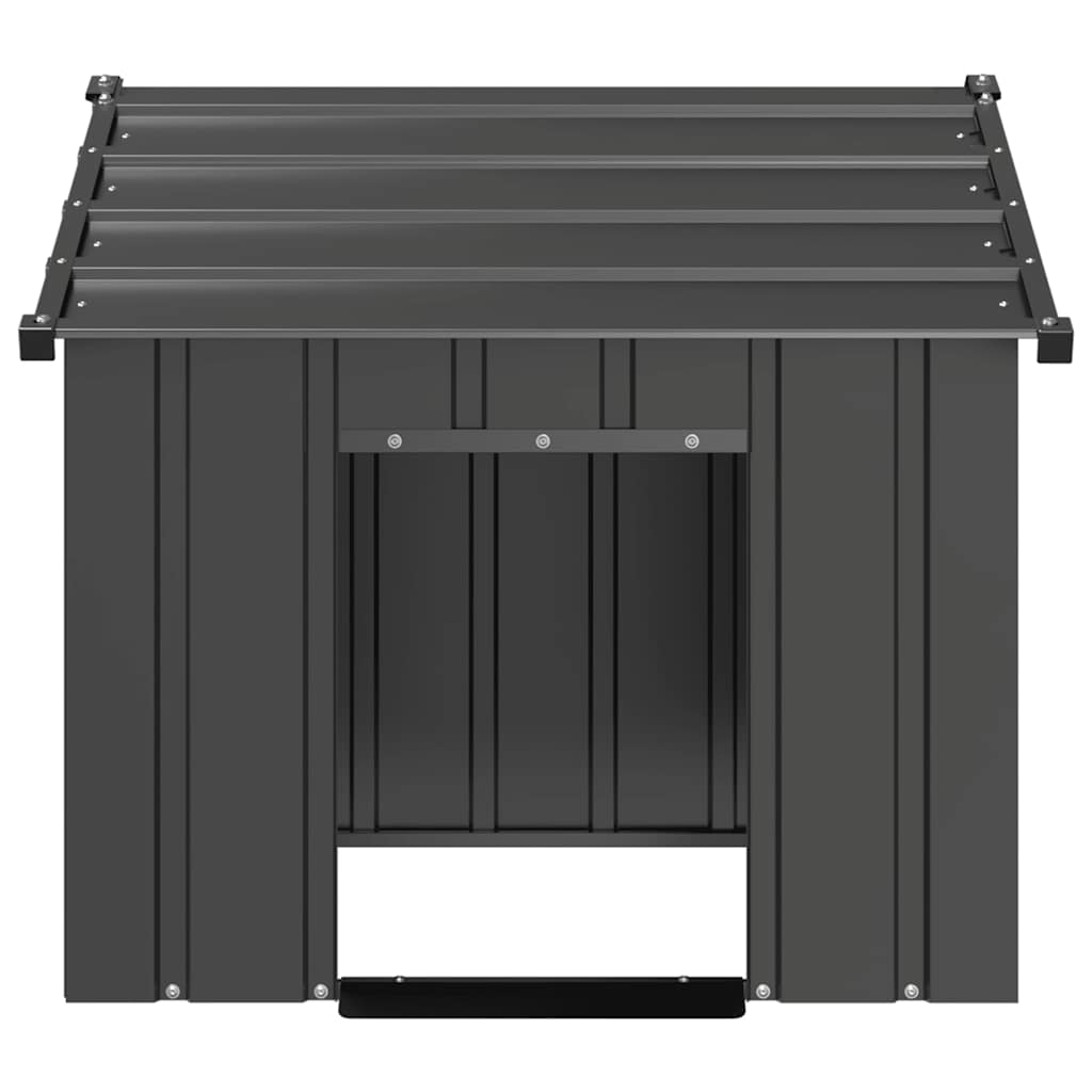 vidaXL Casă pentru câini cu acoperiș 85x107x81 cm oțel galvanizat vidaXL Casă pentru câini cu acoperiș 85x107x81 cm oțel galvanizat