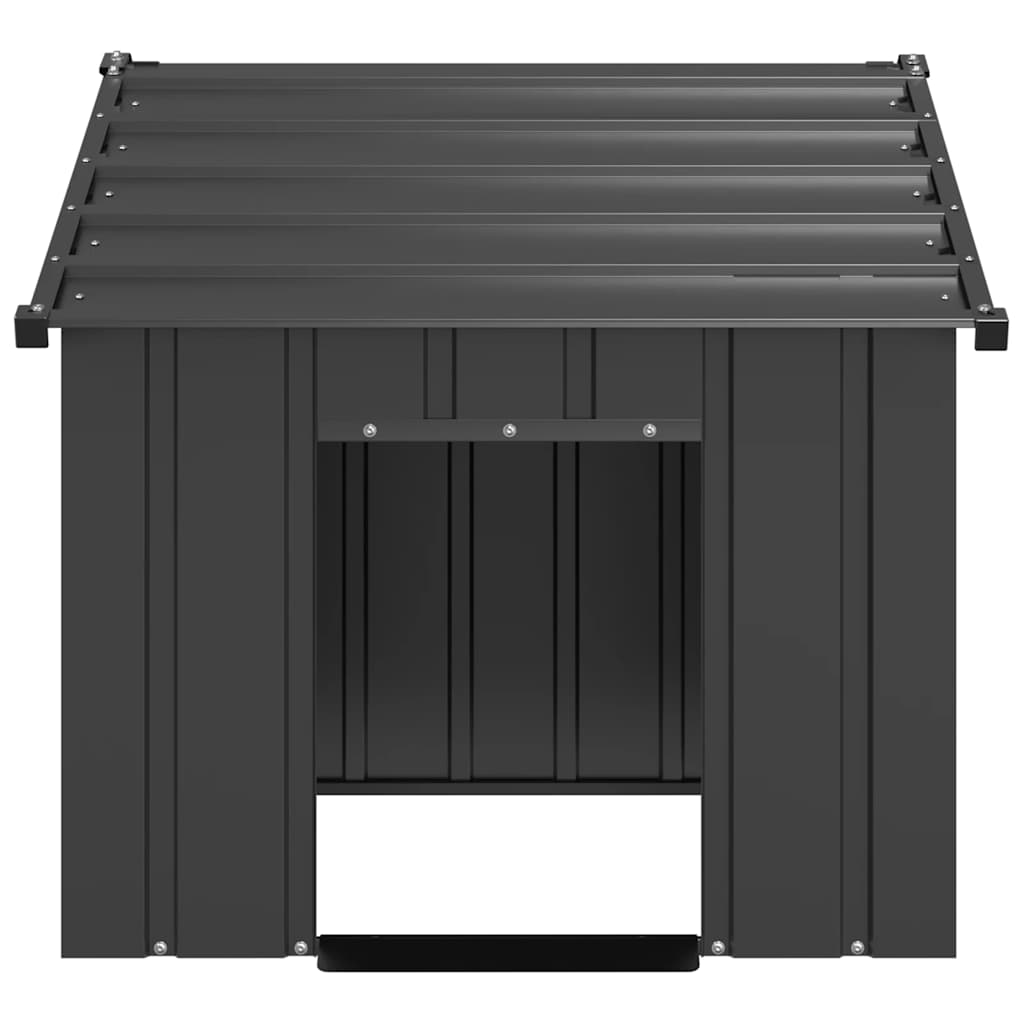 vidaXL Casă pentru câini cu acoperiș 83x130x85 cm oțel galvanizat vidaXL Casă pentru câini cu acoperiș 83x130x85 cm oțel galvanizat