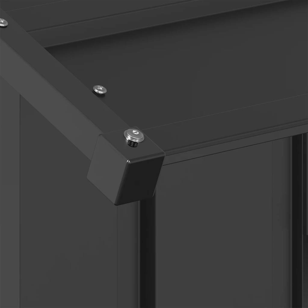 vidaXL Casă pentru câini cu acoperiș 83x130x85 cm oțel galvanizat vidaXL Casă pentru câini cu acoperiș 83x130x85 cm oțel galvanizat