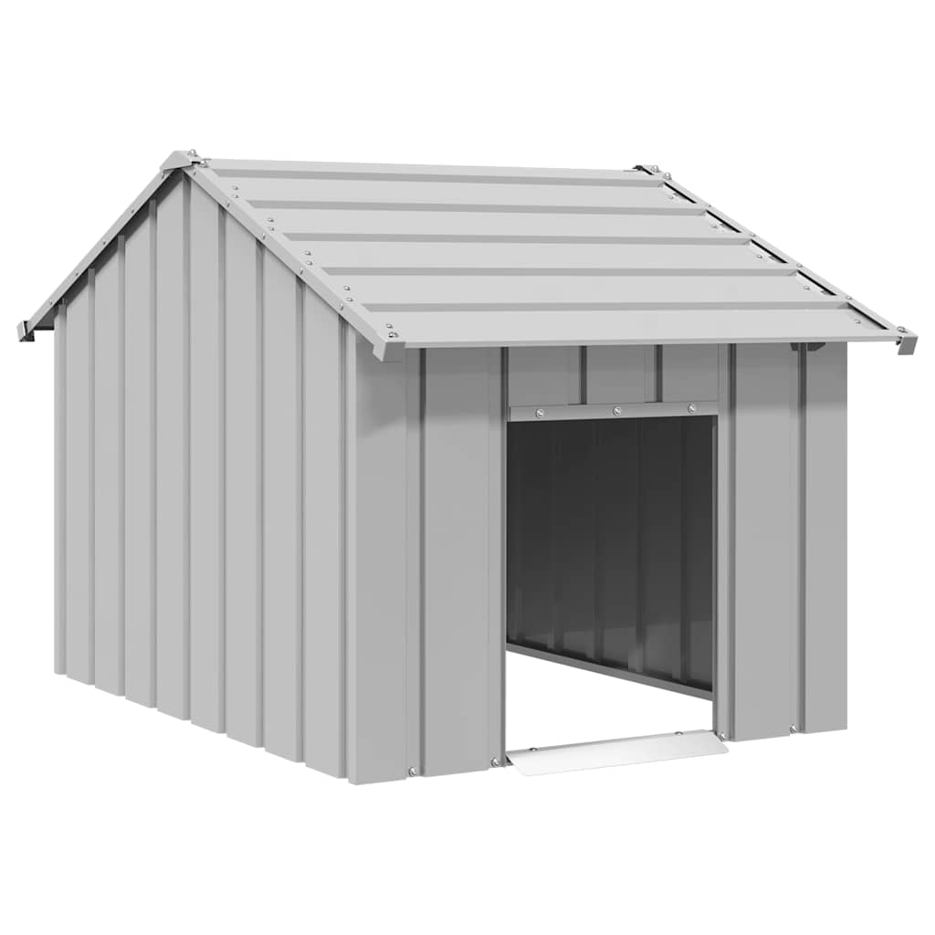 vidaXL Casă pentru câini cu acoperiș 83x130x85 cm oțel galvanizat vidaXL Casă pentru câini cu acoperiș 83x130x85 cm oțel galvanizat