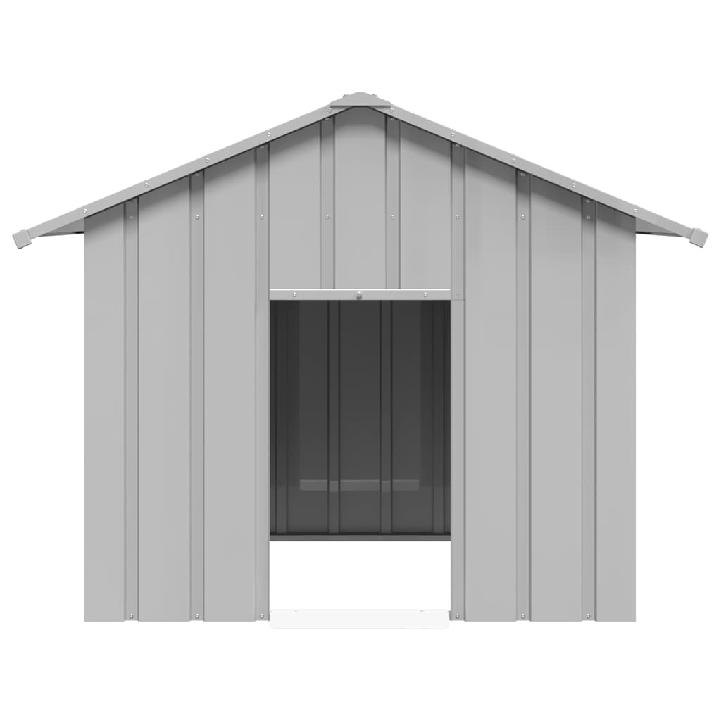 vidaXL Casă pentru câini cu acoperiș 131x101x102 cm oțel galvanizat vidaXL Casă pentru câini cu acoperiș 131x101x102 cm oțel galvanizat
