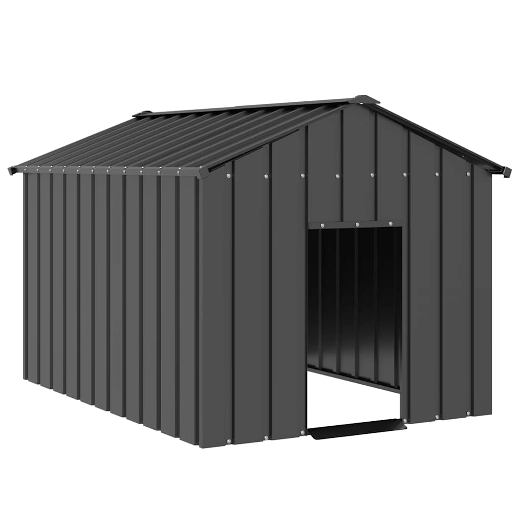 vidaXL Casă pentru câini cu acoperiș 113x153x101 cm oțel galvanizat vidaXL Casă pentru câini cu acoperiș 113x153x101 cm oțel galvanizat