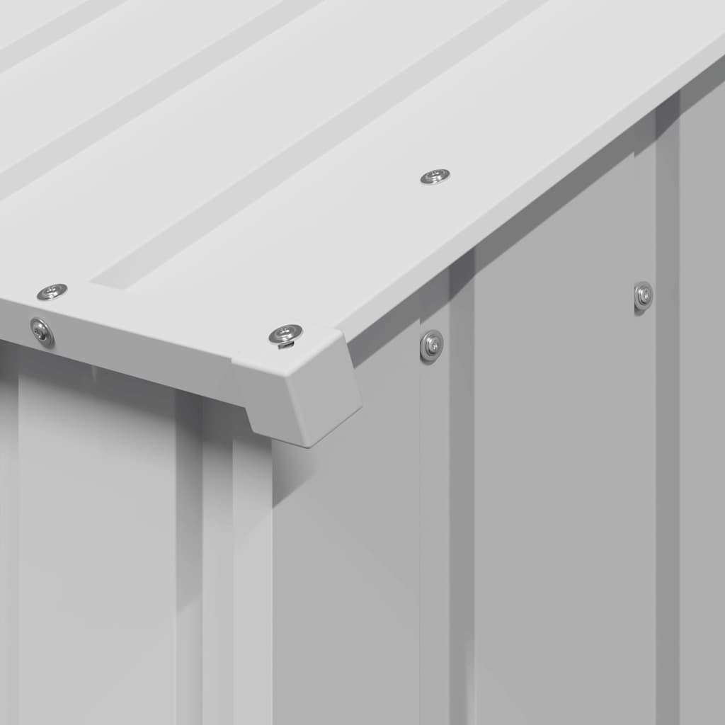 vidaXL Casă pentru câini cu acoperiș 114x202x101 cm oțel galvanizat vidaXL Casă pentru câini cu acoperiș 114x202x101 cm oțel galvanizat