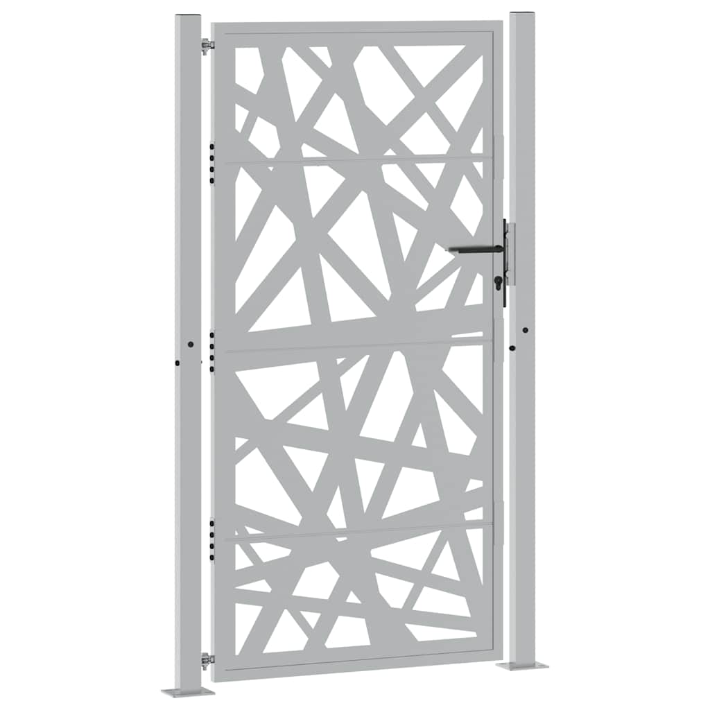 vidaXL Poartă de grădină Design cu lumină oțel rezistent la intemperii