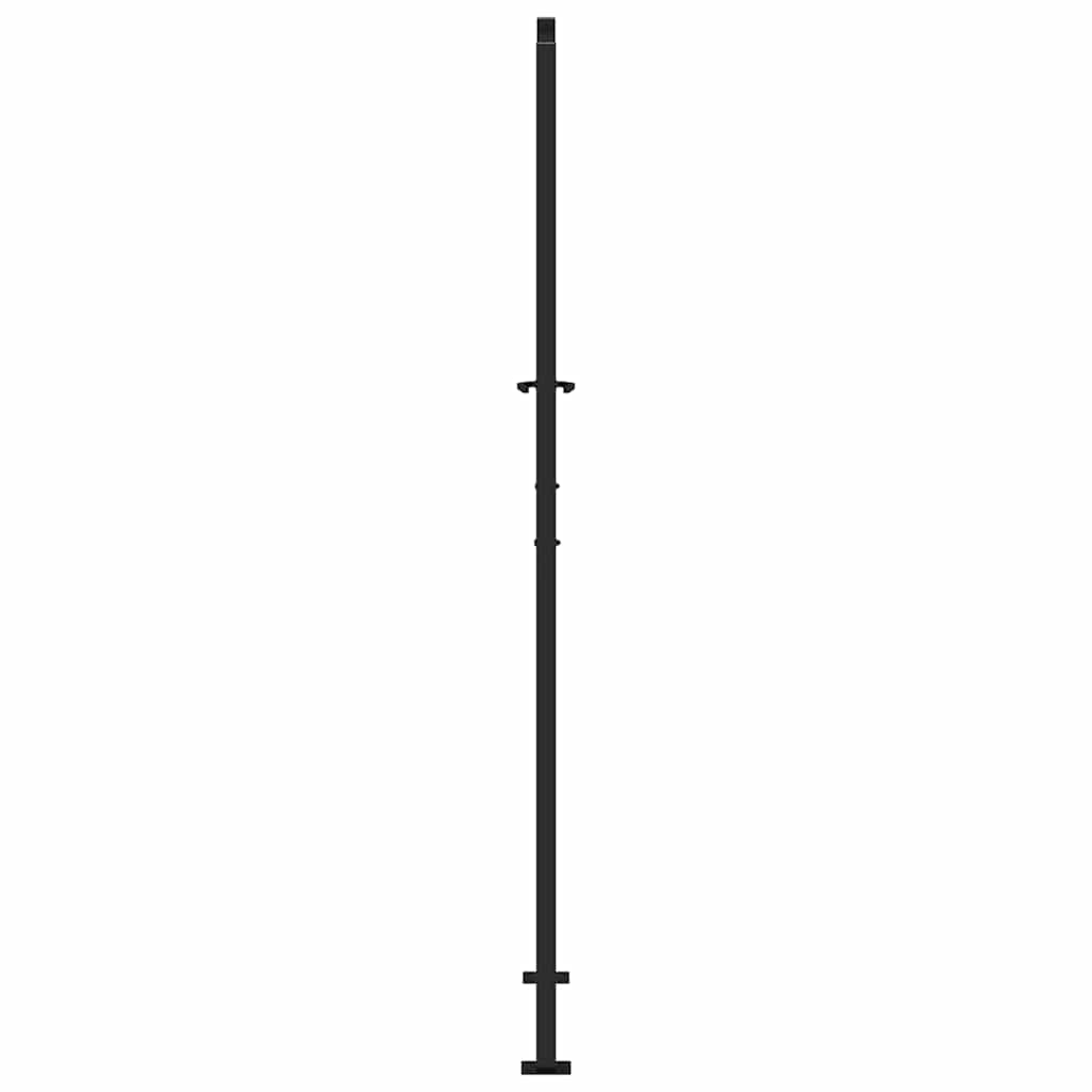 vidaXL Poarta de gradina neagra 105x205 cm Design ondulat de otel vidaXL Poarta de gradina neagra 105x205 cm Design ondulat de otel
