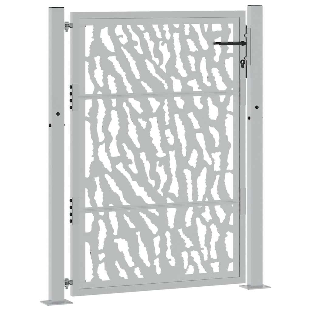 vidaXL Poartă de grădină Design cu urme oțel rezistent la intemperii vidaXL Poartă de grădină Design cu urme oțel rezistent la intemperii